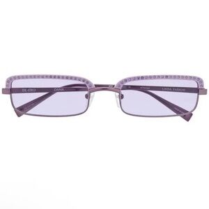 NEW Linda Farrow x The Attico Dana Crystal-Embellished
Rectangular Sunglasses